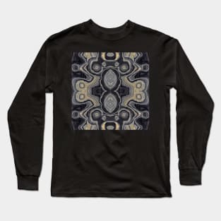 Dark Agate Abstract Long Sleeve T-Shirt